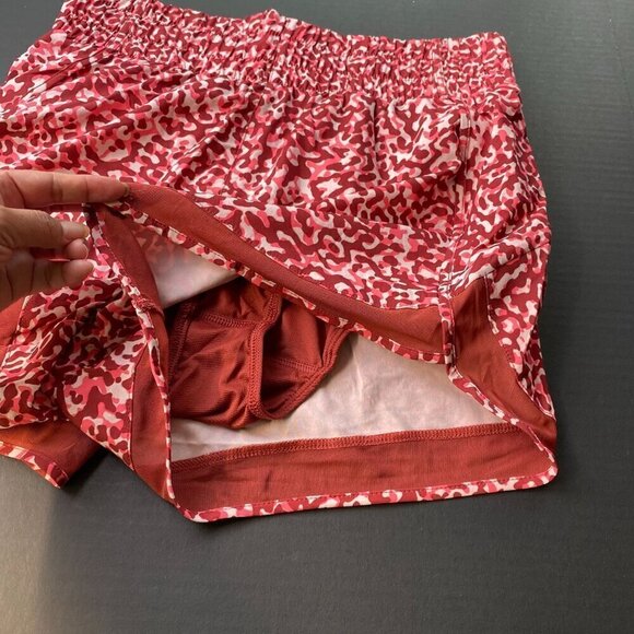 Athleta Red and White Athletic Shorts - Picture 6 of 8